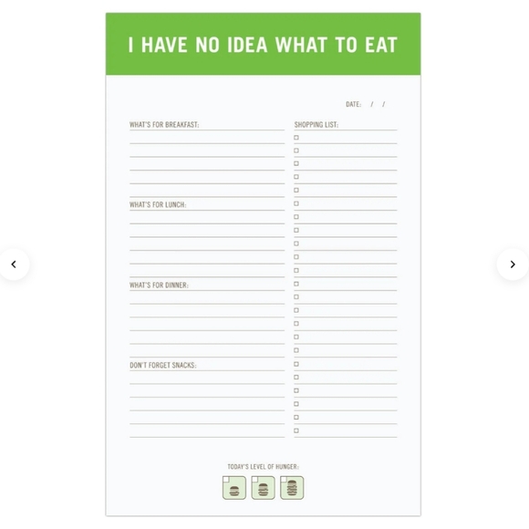 Knock Knock I Have No Idea What to Eat Meal Planning Pad - Picture 3 of 7